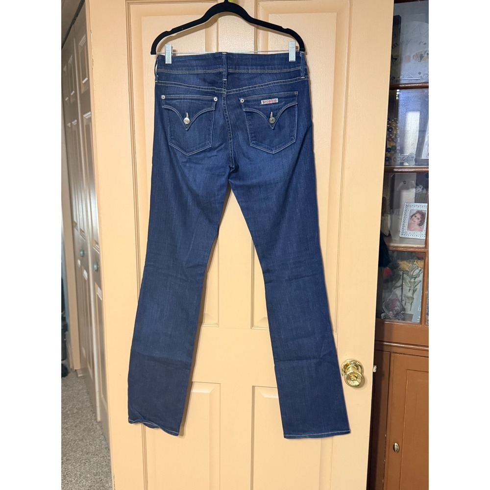 Hudson Jeans Beth Baby Bootcut Dark Wash Flap Pocket Denim Size 30 Made in‎ USA - Picture 2 of 4